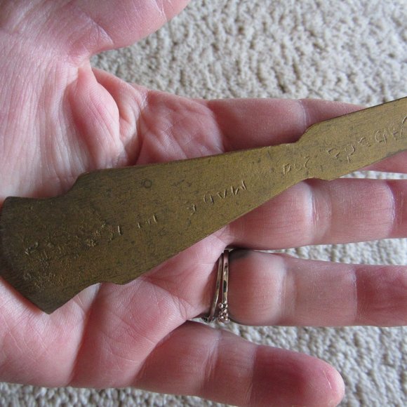 Vintage Brass Letter Opener - Picture 3 of 6